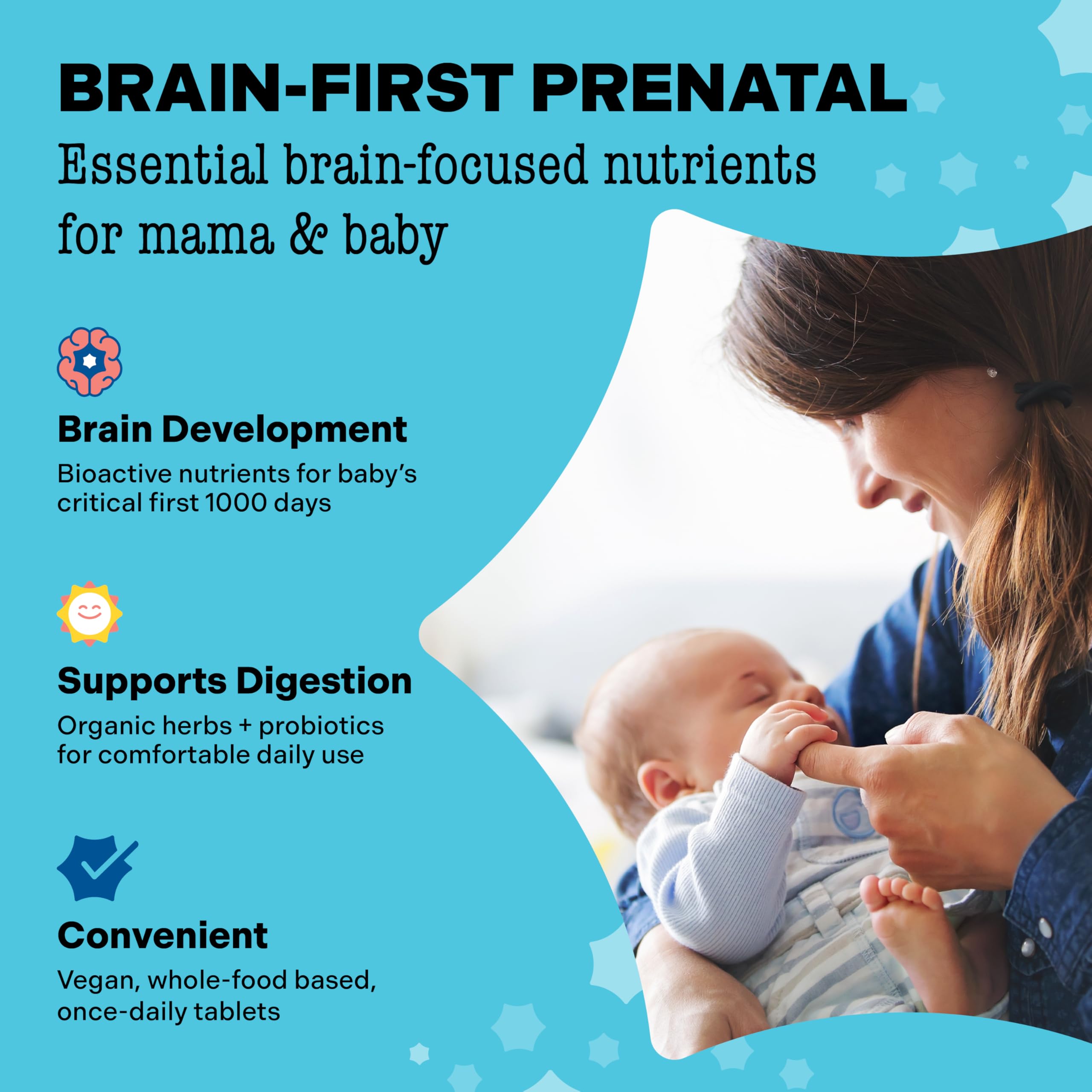 Mama Bird Prenatal Multi+ | Best Nest Wellness – 30+ Nutrients for Baby Brain Health (Vegan, Gluten Free)