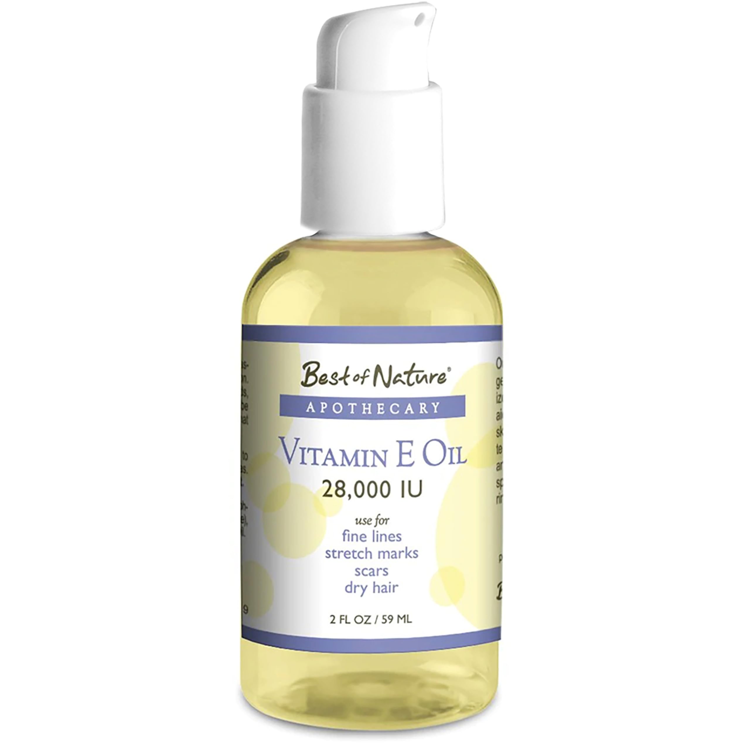 Best of Nature Vitamin E Oil 28,000 IU – Unscented Coconut Moisturizer