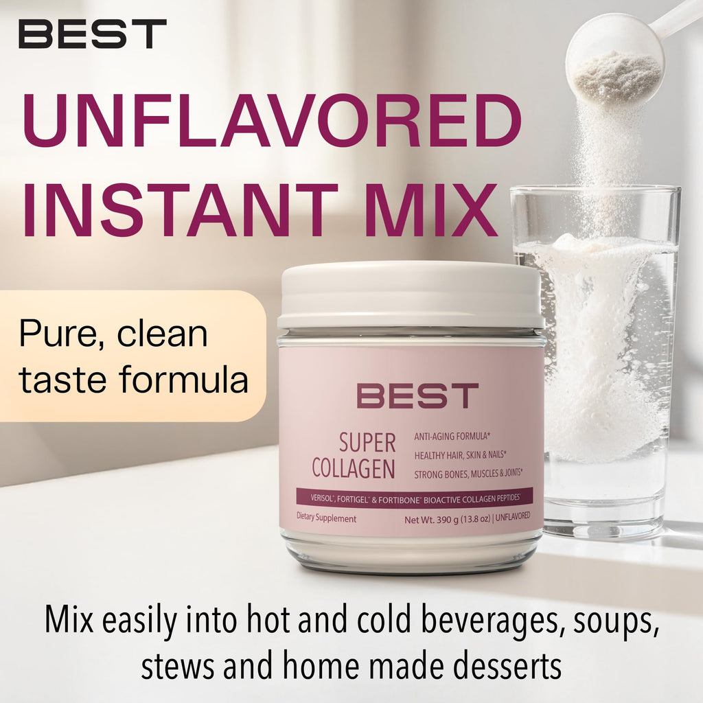 BEST Super VERISOL Collagen Powder for Women – Unflavored, 30 Servings