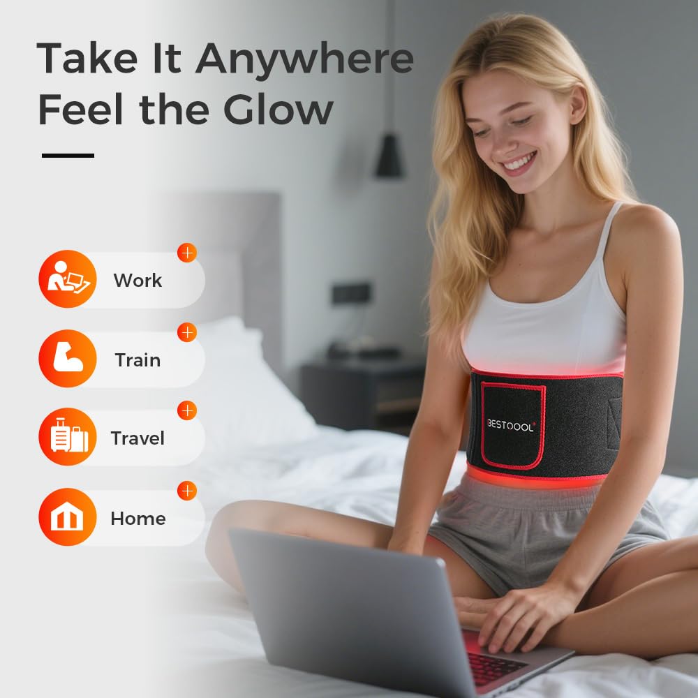 BestQool Red Light Therapy Belt – Infrared Wellness Wrap