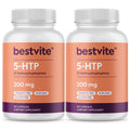 BESTVITE 5-HTP 200mg Capsule - 240 Caps | Gluten Free, Non-GMO, No Stearates