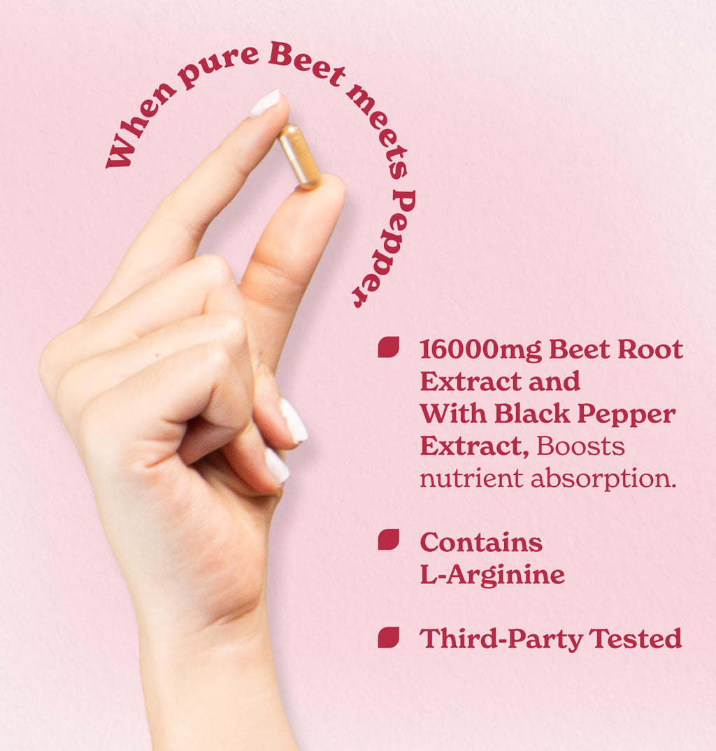 Better Alt Beet Root Powder Capsules (120 Capsules) - Beetroot Supplement