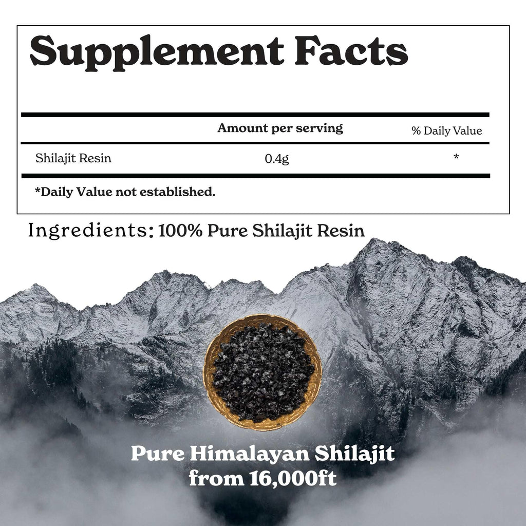Better Alt Pure Himalayan Shilajit Resin - High Potency Gold Grade, 375 Servings, Energy and Immune Support (Lab Test Report)