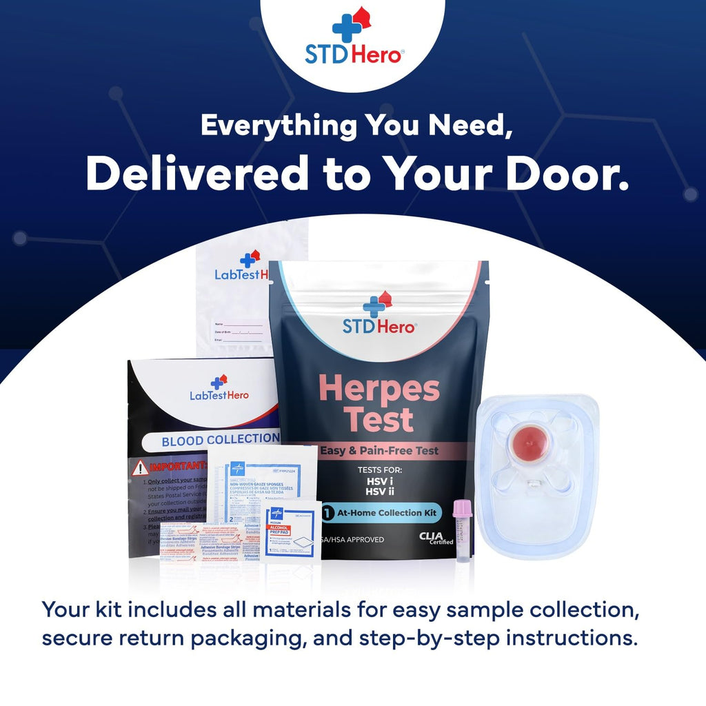 Better Life Science At-Home HSV Test Kit – Private Sample Collection & Secure Online Results