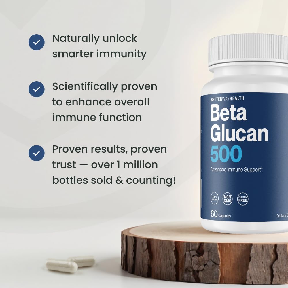 Better Way Health™ Advanced Immune Readiness — Beta Glucan 500 (Pack of 3)