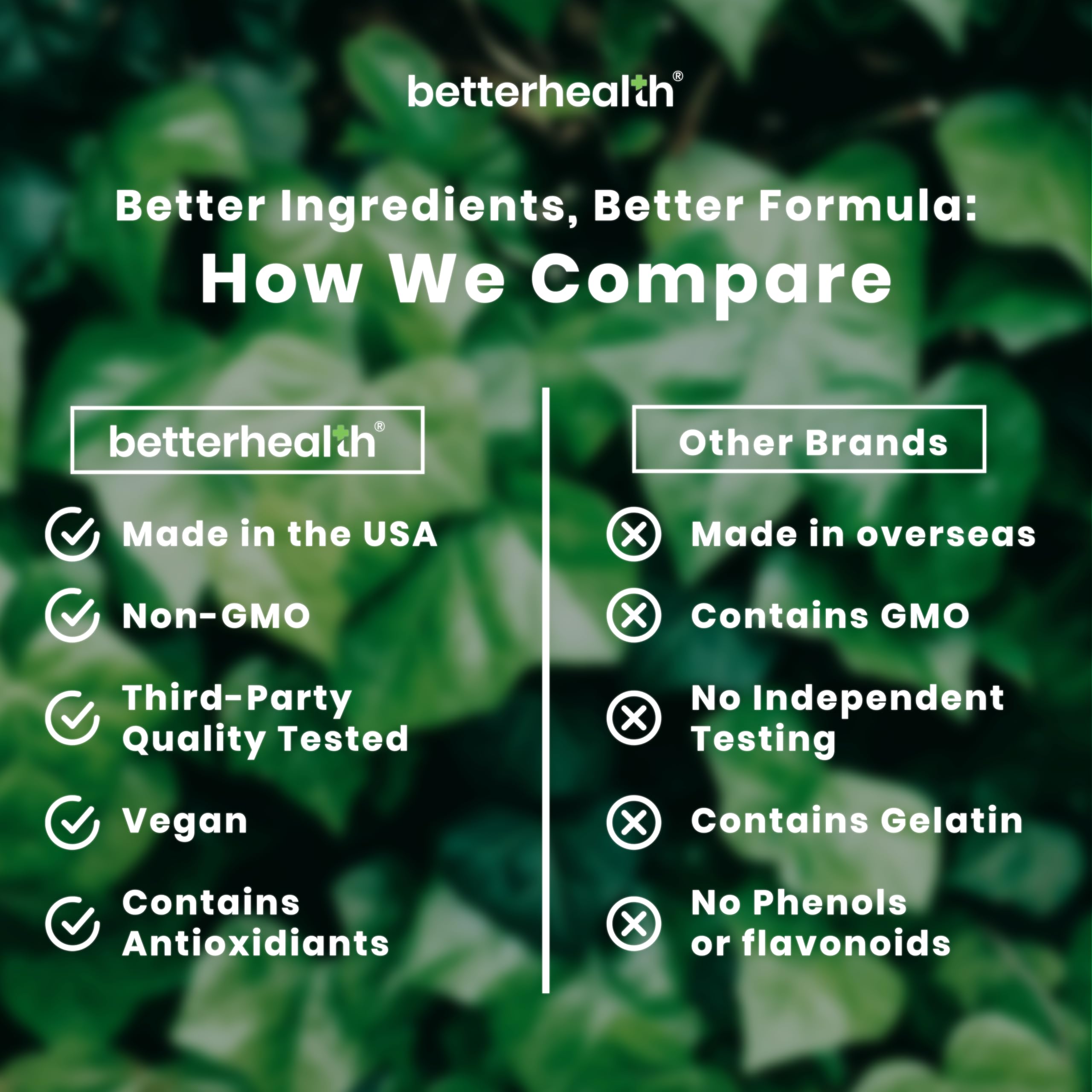 BetterHealth Lung Health Daily – Mullein Leaf, Vitamin D3, Elderberry | Respiratory Support (60 Capsules)