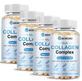 BEWORD Multi Collagen Softgels – 240 Capsules, 4-Pack | Type I, II, III, V, X + Vitamin C & Hyaluronic Acid