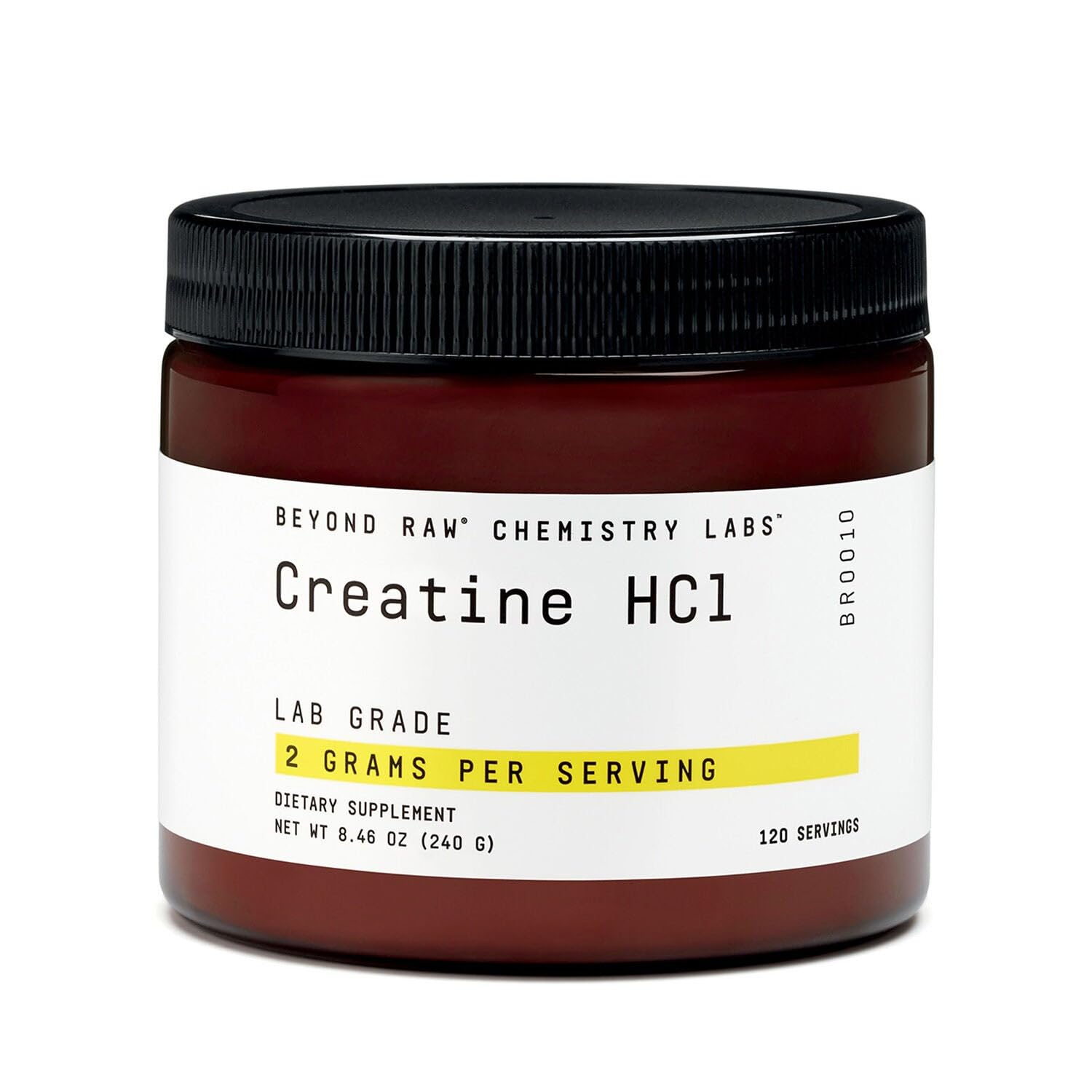 BEYOND RAW Creatine HCl Powder – Lab-Grade, Ultra-Concentrated for Strength & Performance | 120 Servings