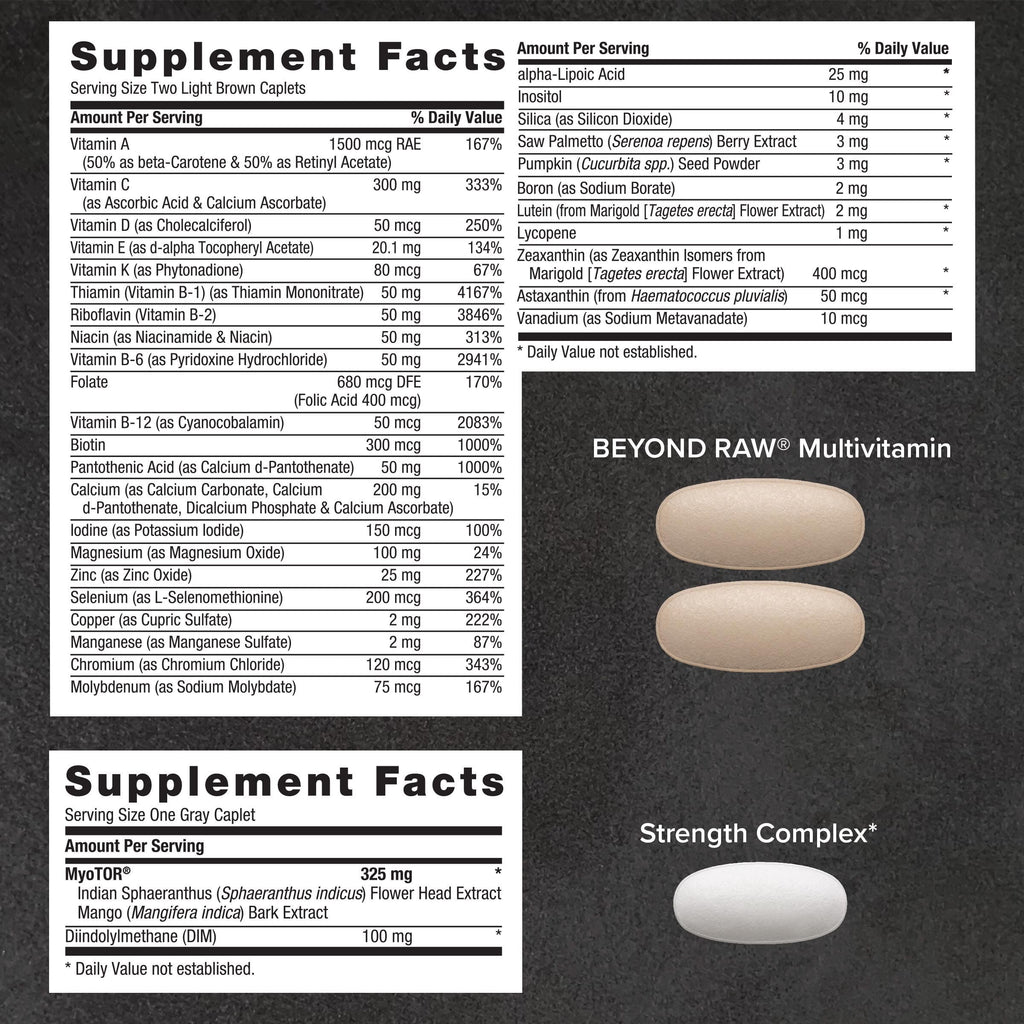 BEYOND RAW Vital Elements Vitapak Program – 5-in-1 Vitamin Pack (30 Packets)