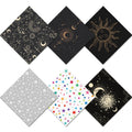 BHAHB 6 PCS Glasses Cleaning Cloths | Microfiber Eyewear & Lens Cleaning Cloths (6.3x6.3) - Multi-Pattern