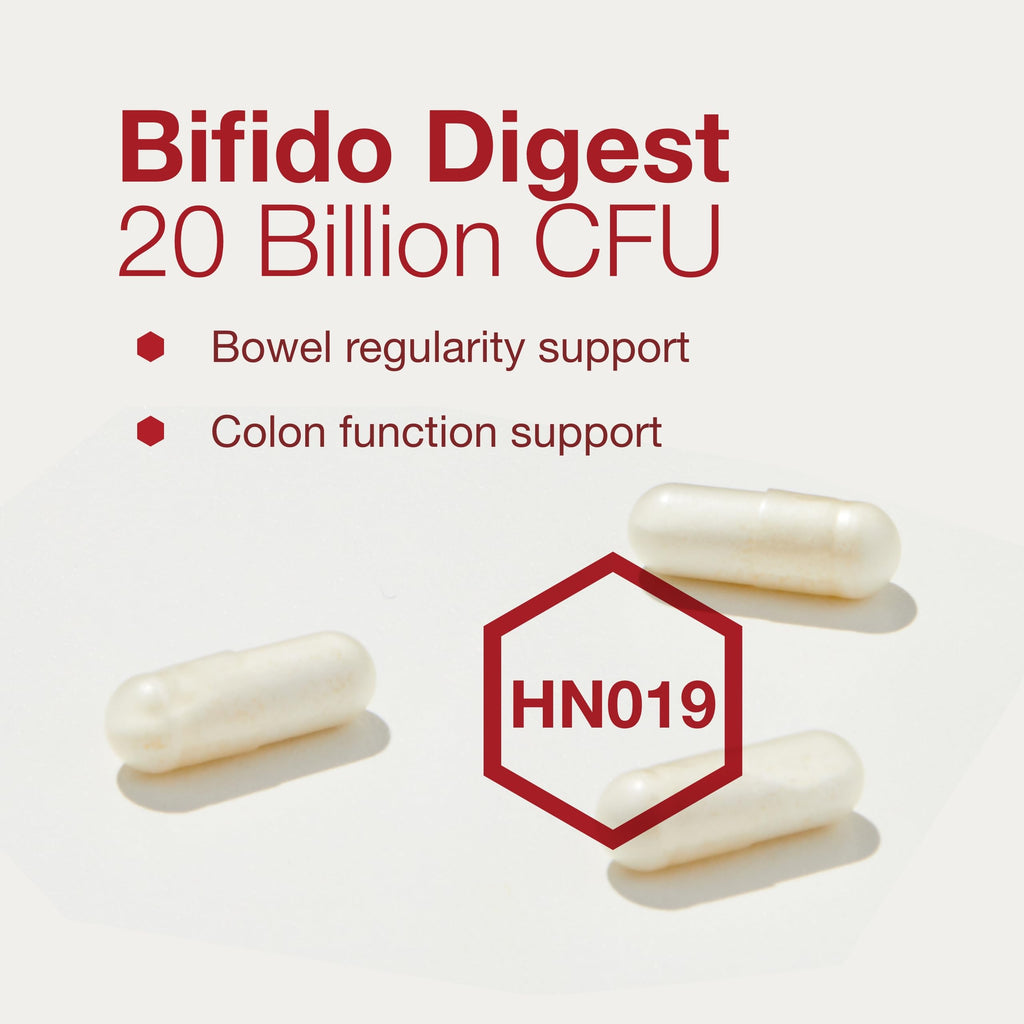 PROTOCOL FOR LIFE BALANCE Bifido Digest - 20 Billion CFU per Serving - GI Support - Dairy Free, Egg Free & Non-GMO - 60 Veg Capsules