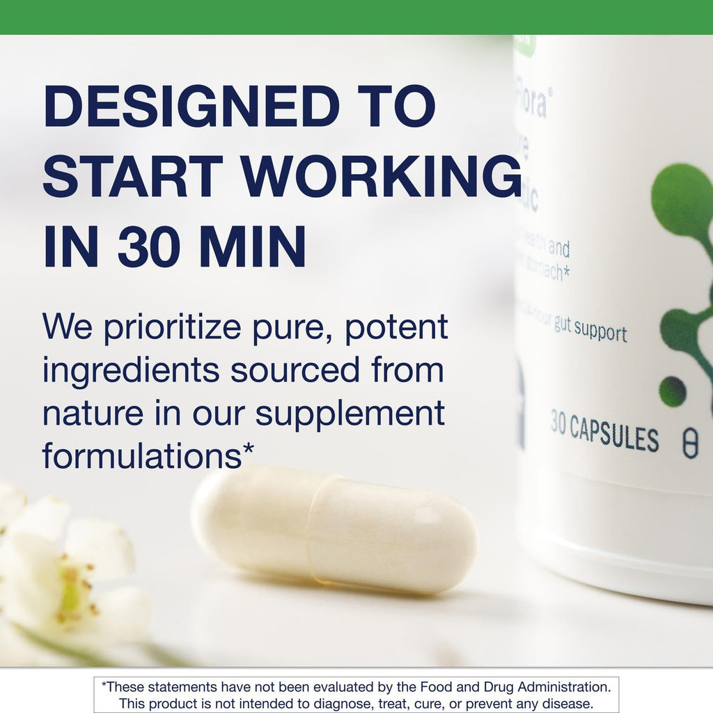 Metagenics UltraFlora Restore Probiotic - 20 Billion CFU | Occasional Stool Relief & Gut Health - 30 Capsules