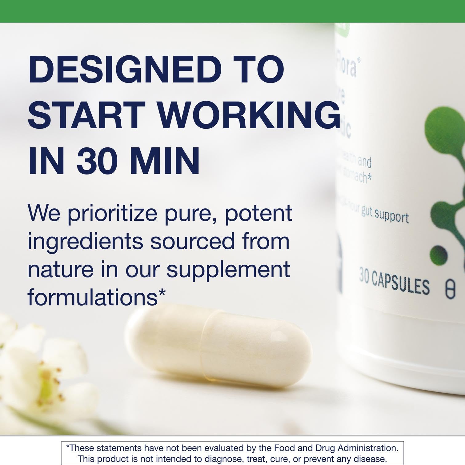 Metagenics UltraFlora Restore Probiotic - 20 Billion CFU | Occasional Stool Relief & Gut Health - 30 Capsules
