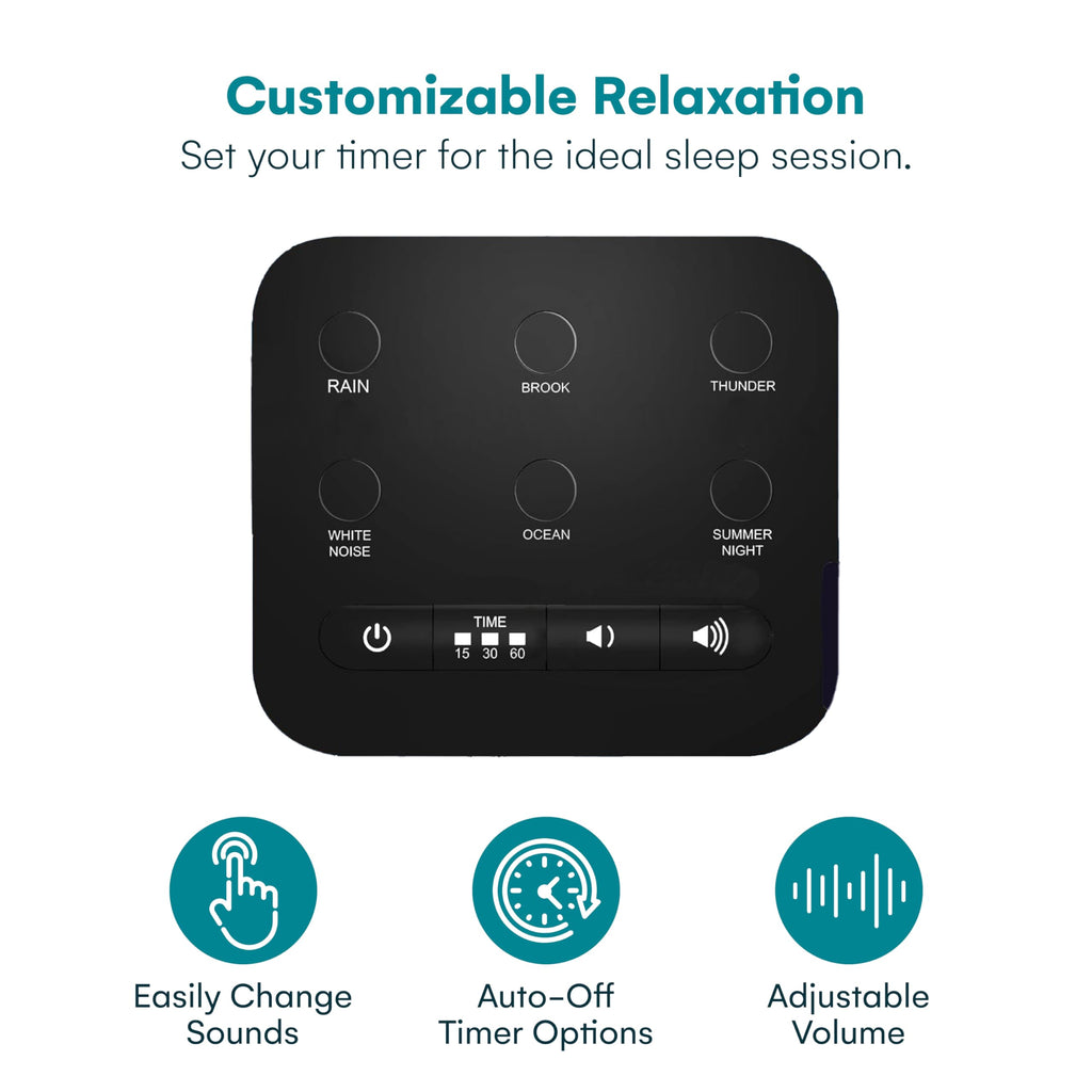 Big Red Rooster Sound Machine — 6 Sleep Sounds, Portable White Noise for Sleep, Office Privacy, Travel
