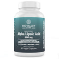 Big Valley Labs Alpha-Lipoic Acid 600 mg – High-Potency Antioxidant for Cellular Health & Energy Metabolism – Vegan, Non-GMO, Gluten-Free | 60 Capsules