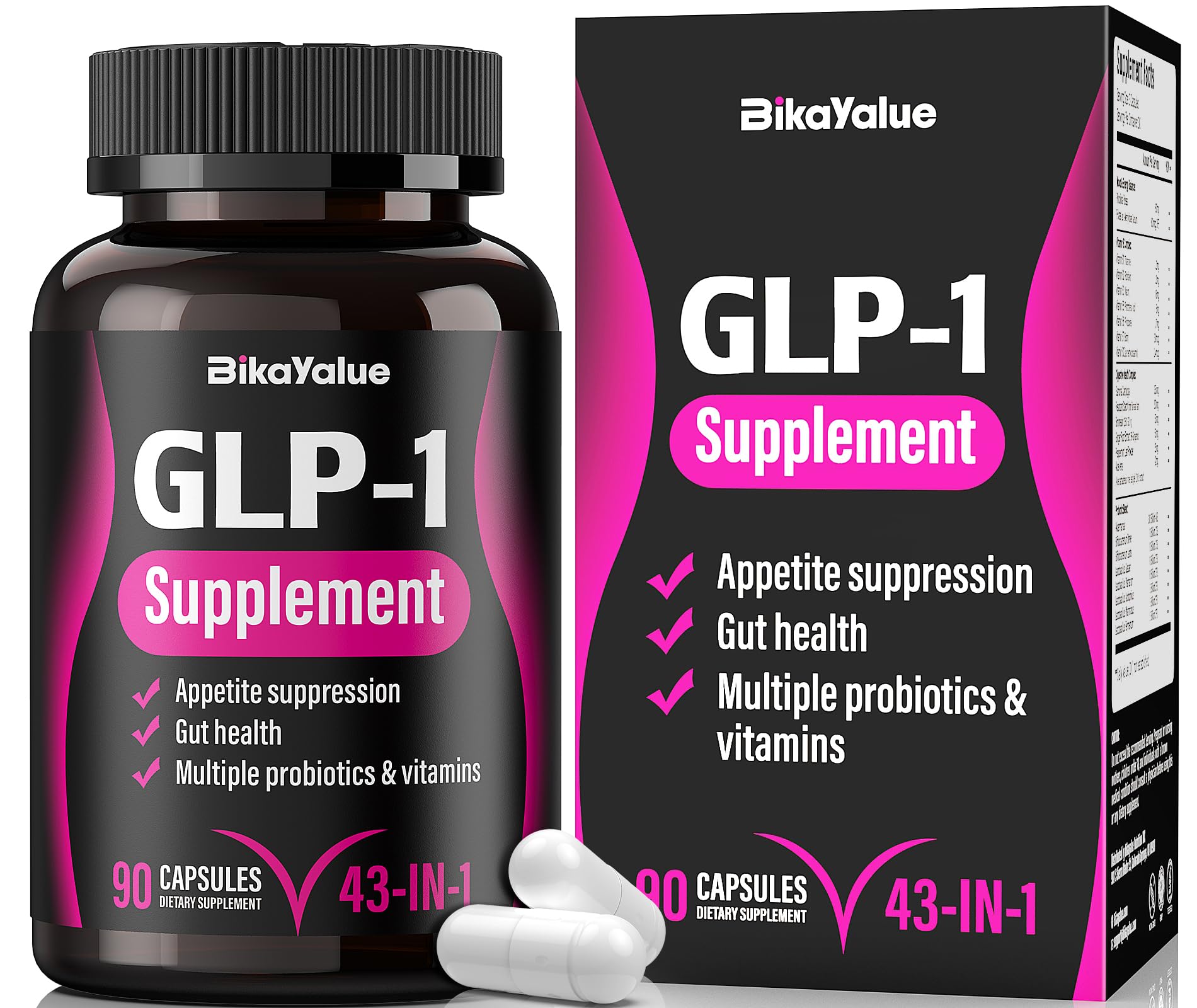 BIKAYALUE GLP-1 Alternative with Akkermansia Probiotics – 90 Capsules