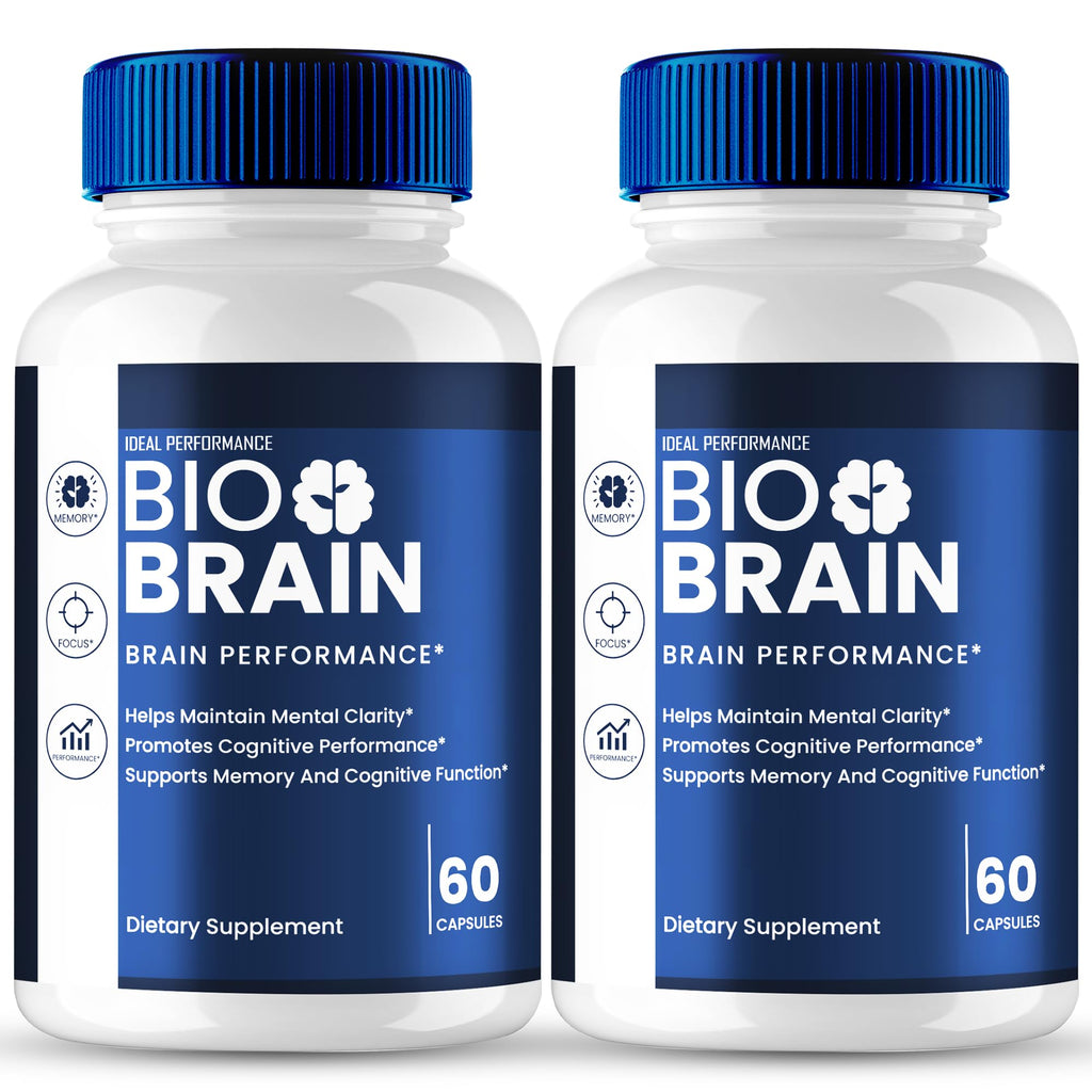 Bio Brain Capsules - Official Brain Health & Memory Support (Maximum Strength, 2-Pack)