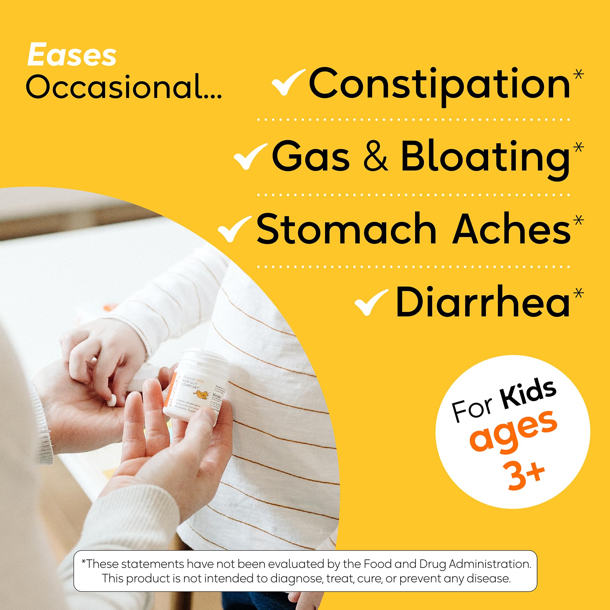 BioGaia Protectis Chewable Tablets for Toddlers to Teens – Digestive Comfort, 2 Pack (30 Tablets)