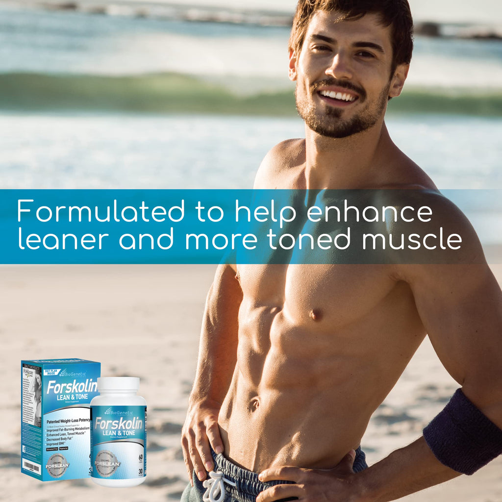BioGenetic Laboratories Forskolin Lean & Tone – 60 Vegetarian Capsules | Fat Burner & Lean Muscle Support