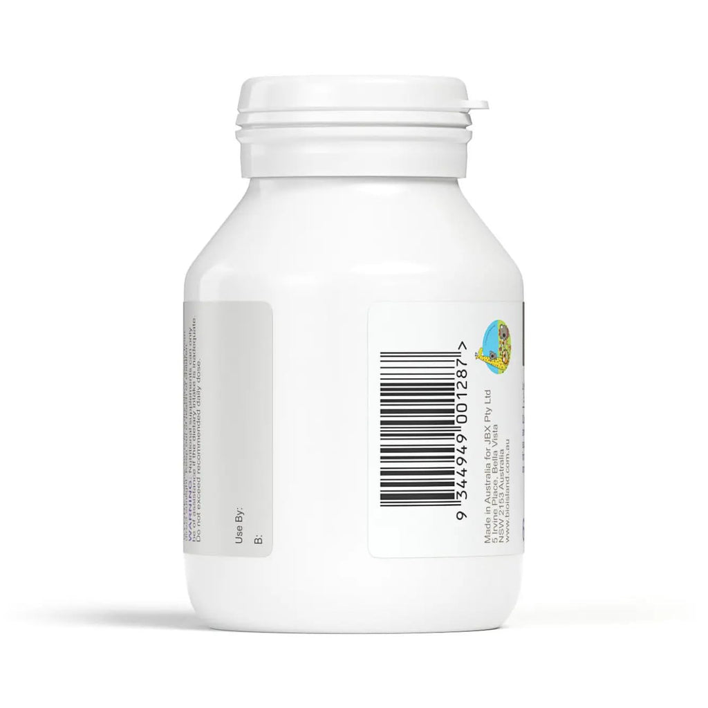 Bio Island Lysine Step Up for Youth – 60 Chewable Tablets (Blackcurrant)