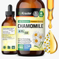 BIO KRAUTER Chamomile Extract Liquid Drops – Vegan Calm & Sleep Support | 670 mg per Serving, 4 fl oz