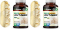 BIO KRAUTER Lions Mane 1800 mg Capsules – 250 Count – Vegan Brain Support