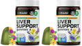 BIO KRAUTER Liver Supplement Gummies - 60 Vegan Chews w/Milk Thistle, Dandelion Root for Liver Cleanse & Detox - 80% Silymarin (Pack of 2)