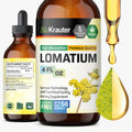BIO KRAUTER Lomatium Tincture – Immune & Lung Support – Alcohol & Sugar Free Vegan Lomatium Root Tincture – 4 Fl Oz