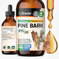 BIO KRAUTER Pine Bark Extract Drops – 400 mg, French Maritime Pine Bark, Vegan, Alcohol & Sugar Free – 4 Fl Oz