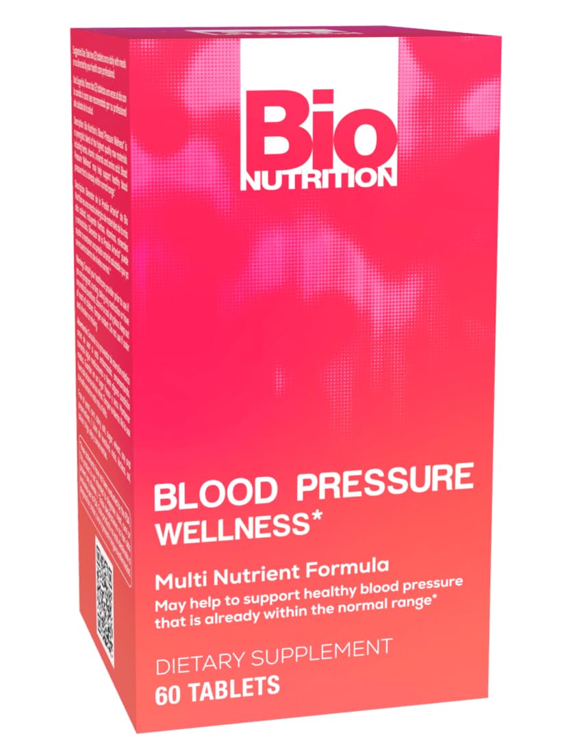 Bio Nutrition Blood Pressure Wellness 60 Tablets (2 Pack) - Supports Healthy Circulation