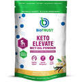 BioTrust Keto Elevate C8 MCT Oil Powder – French Vanilla, 20 Servings – Non-GMO, USA-Made
