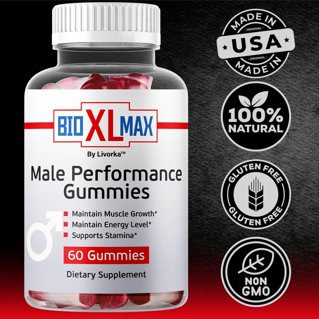 Bio XL Max Gummies - Natural Energy & Wellness Formula | 60 Gummies