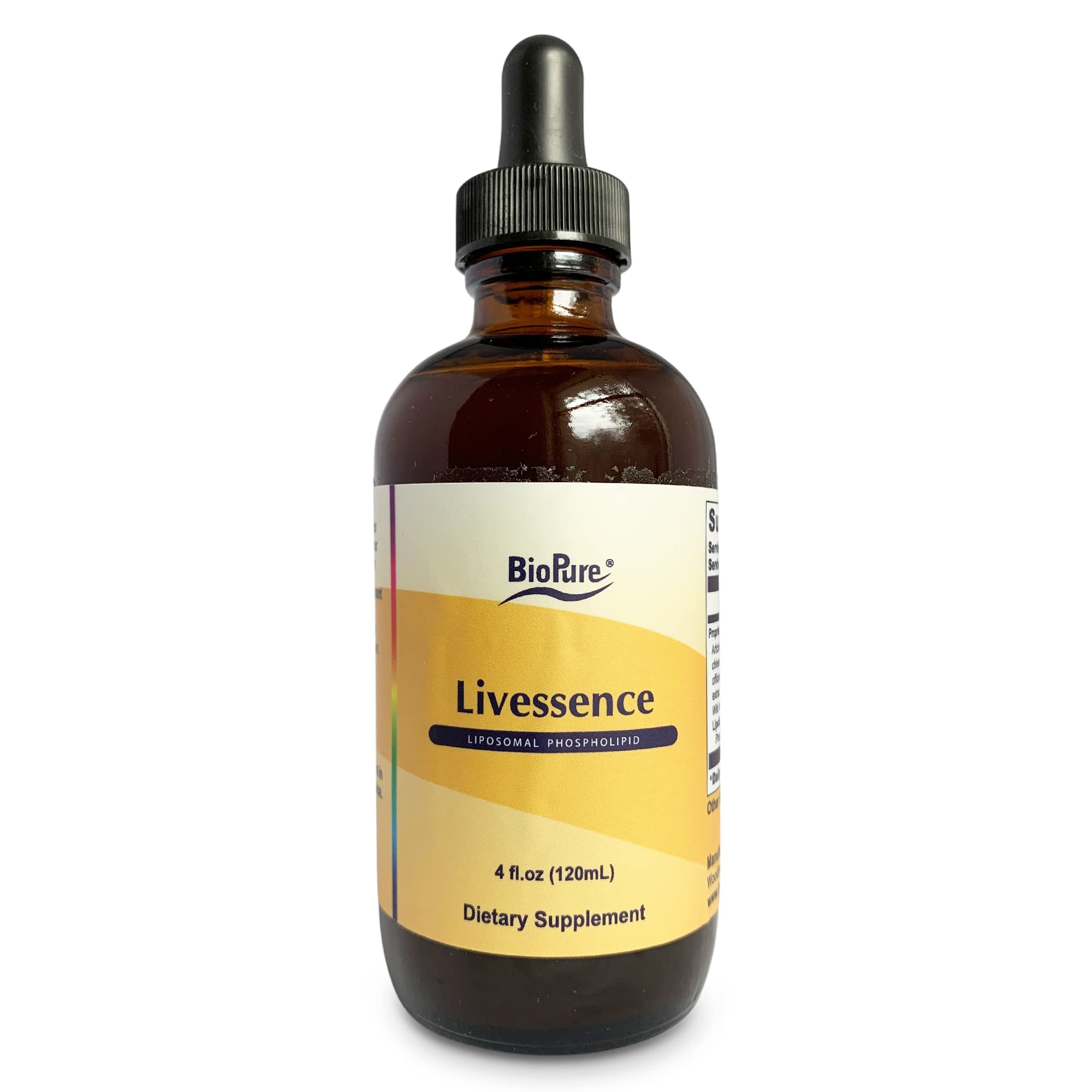BioPure Livessence Herbal Tincture – 6-Extract Liposomal Liver, Gallbladder & Gut Support | 4 oz