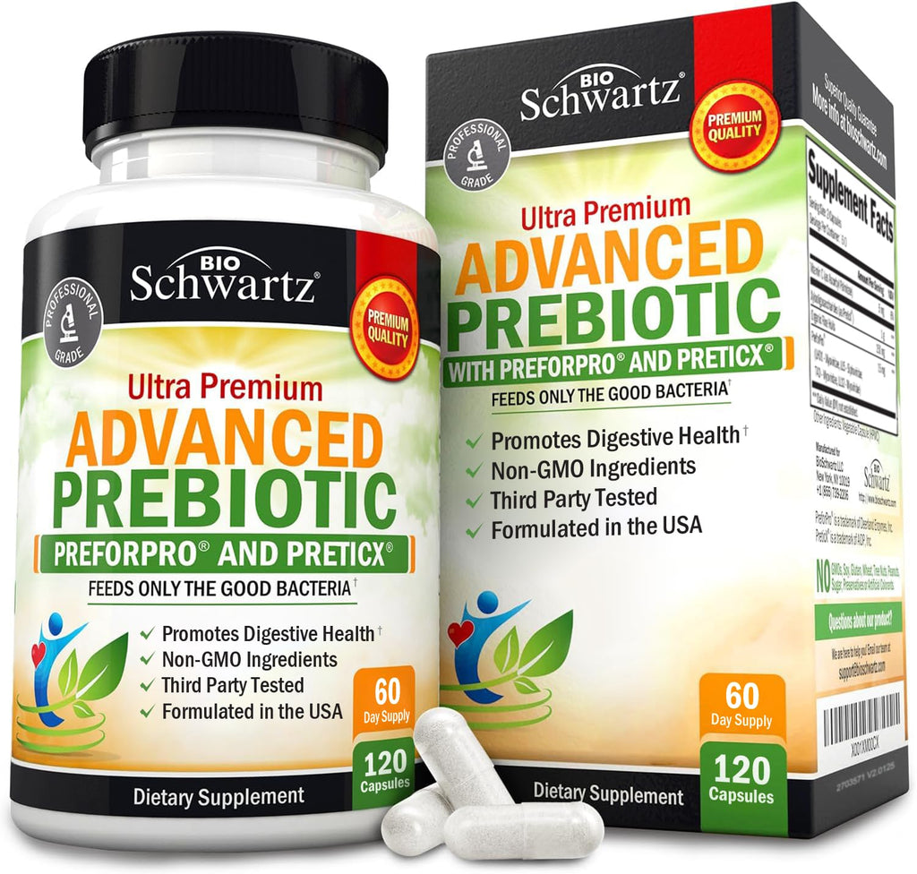 Advanced Prebiotics for Digestive Health – Clinically Validated Gut Support (2 Month Supply)
