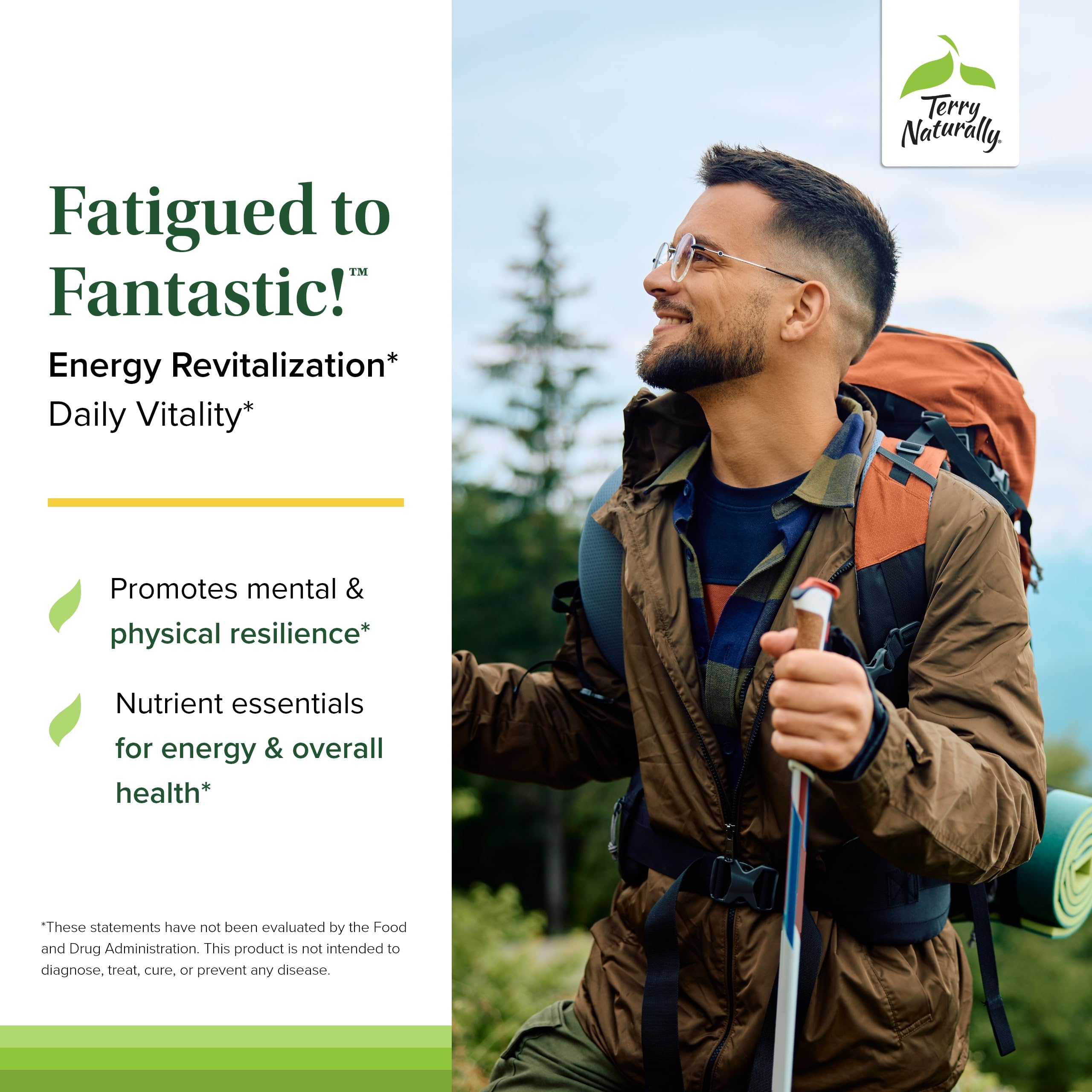 Terry Naturally Fatigued to Fantastic Energy Revitalization – Drink Mix with L-Tyrosine & B Vitamins