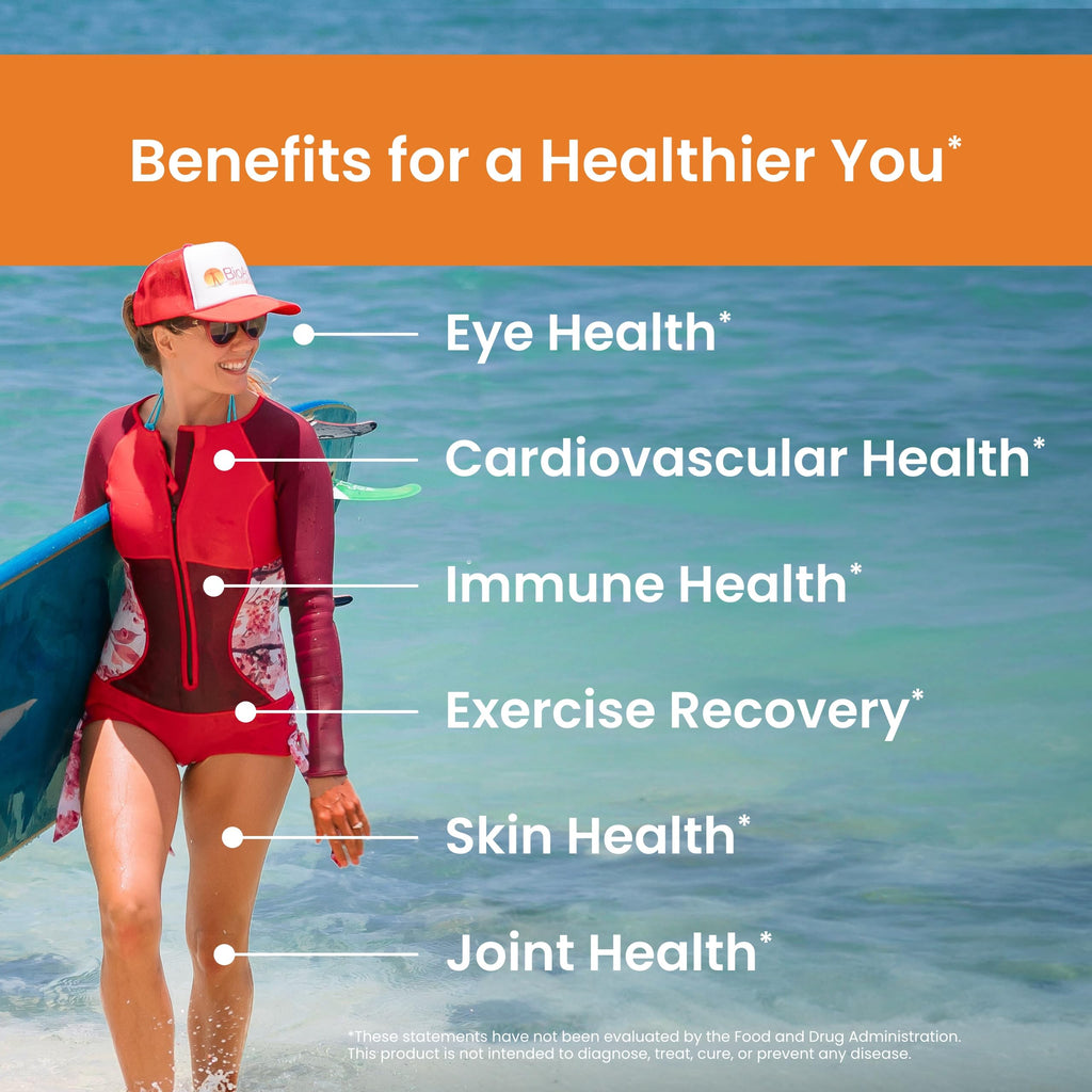 Nutrex Hawaii BioAstin Hawaiian Astaxanthin 12mg - 50 Softgels | Immune, Eye, Skin & Joint Support | Non-GMO & Gluten-Free