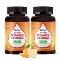 Biobor Vitamin D3 K2 Calcium Gummies – Sugar Free, 120 Count, 5000 IU D3