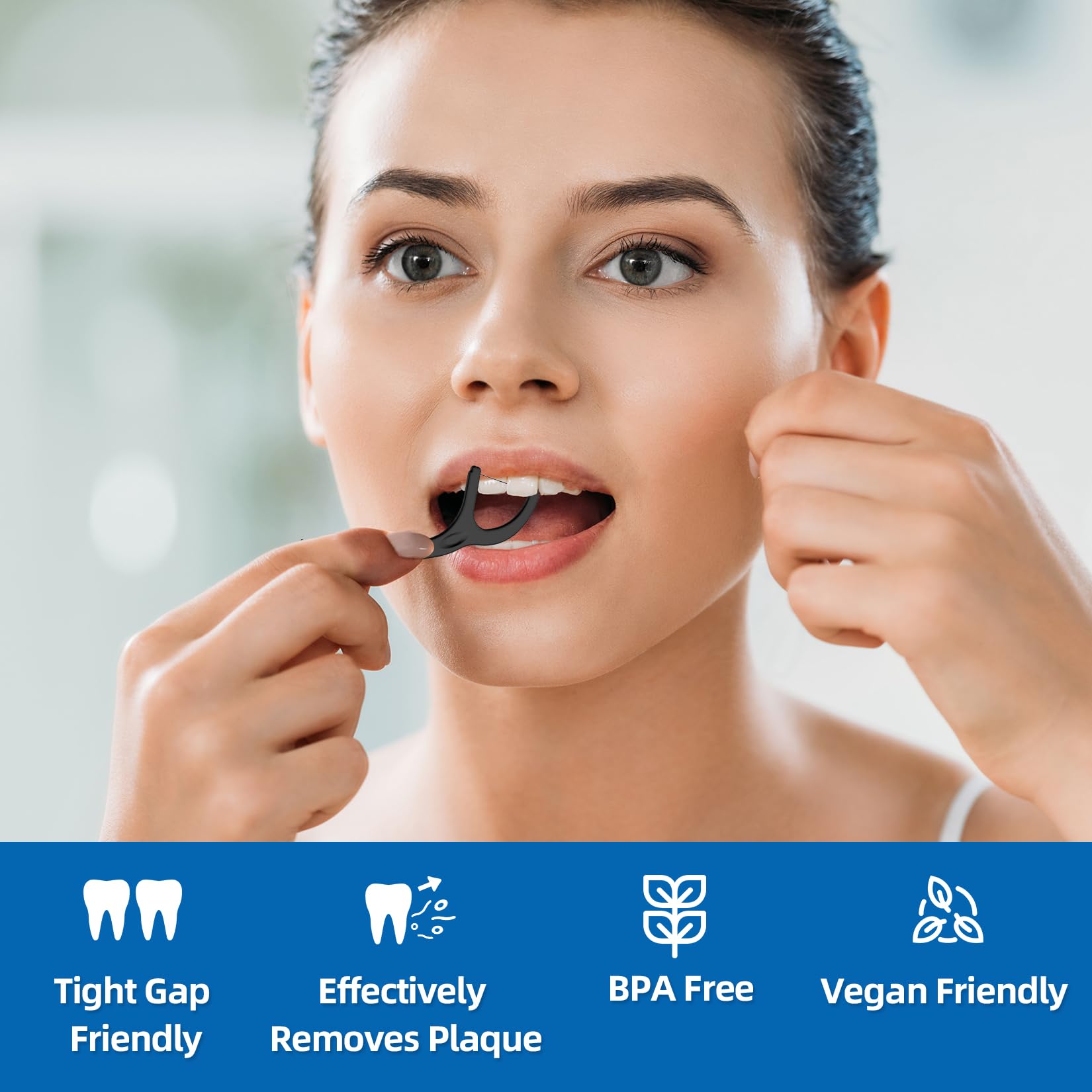 Biodegradable Dental Floss Picks | Easy Glide for Fresh Breath & Healthy Gums