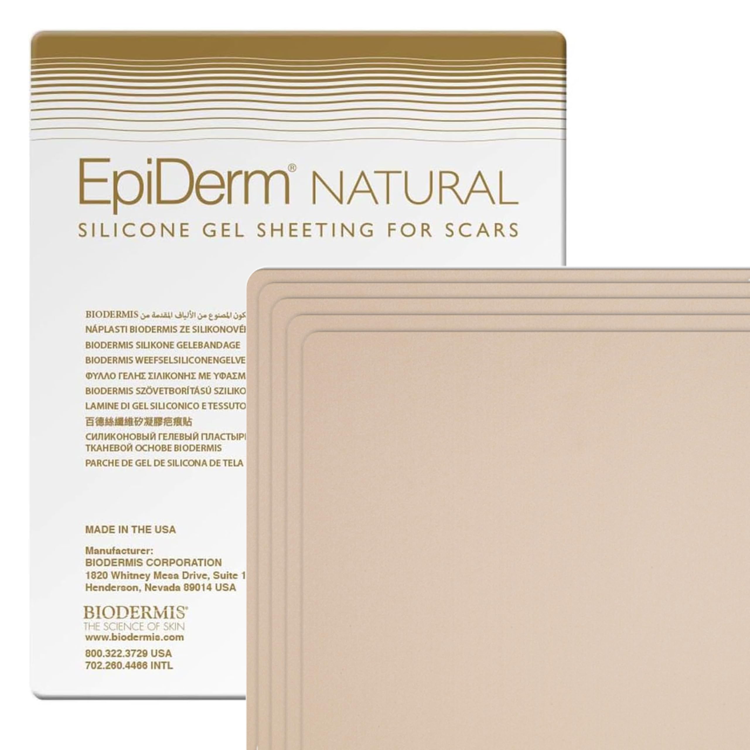 Biodermis EpiDerm Large Silicone Scar Sheets – 11x15.75, 5-Pack
