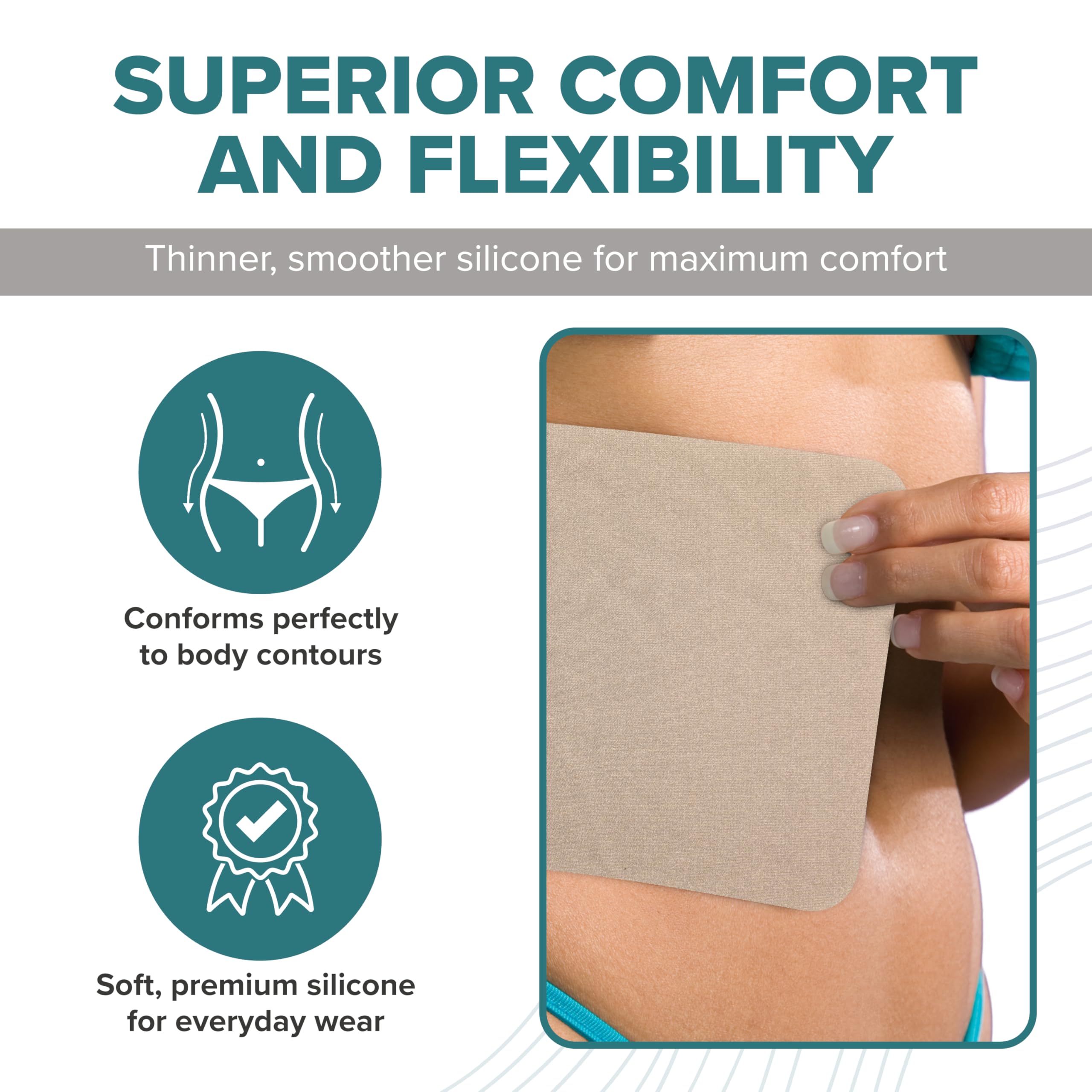 Biodermis EpiDerm Large Silicone Scar Sheets – 11x15.75, 5-Pack
