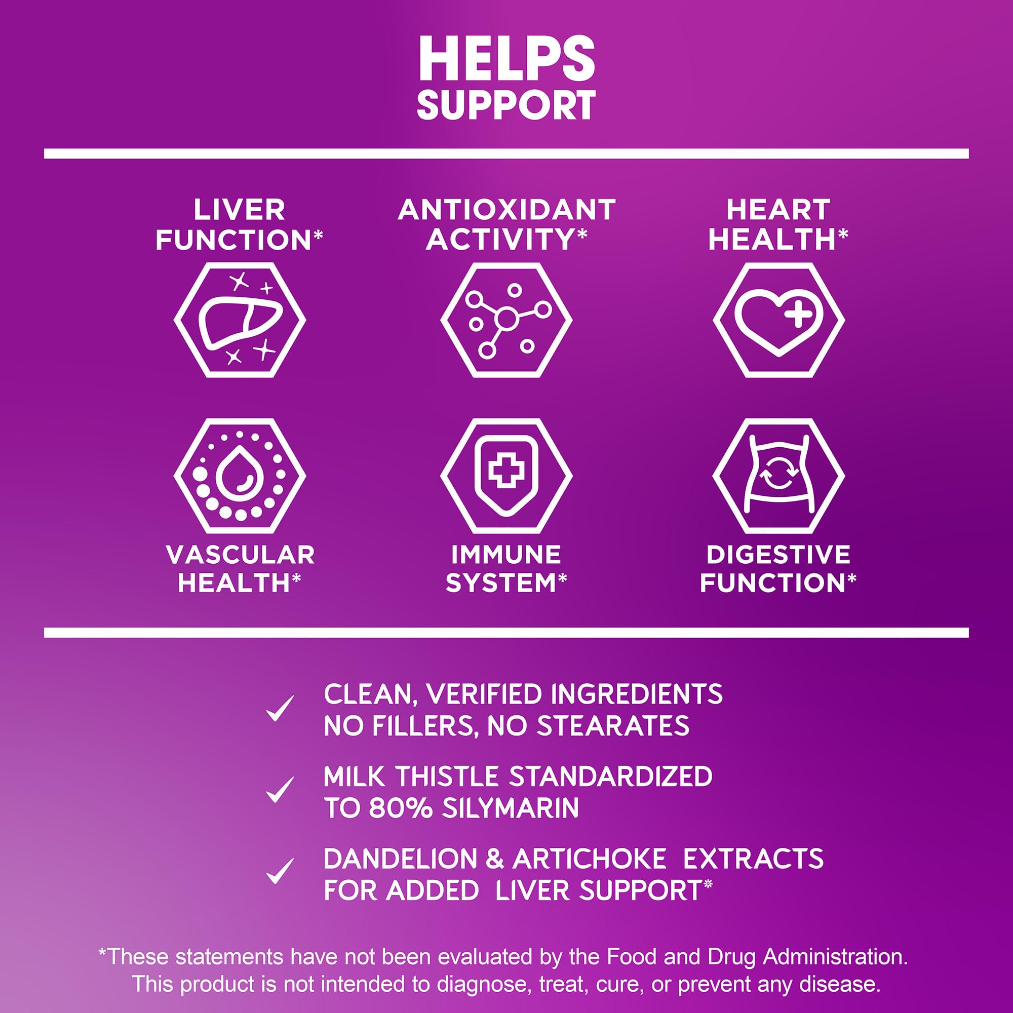 BioEmblem USDA Organic Liver Cleanse – 80% Silymarin Milk Thistle, 60 Caps