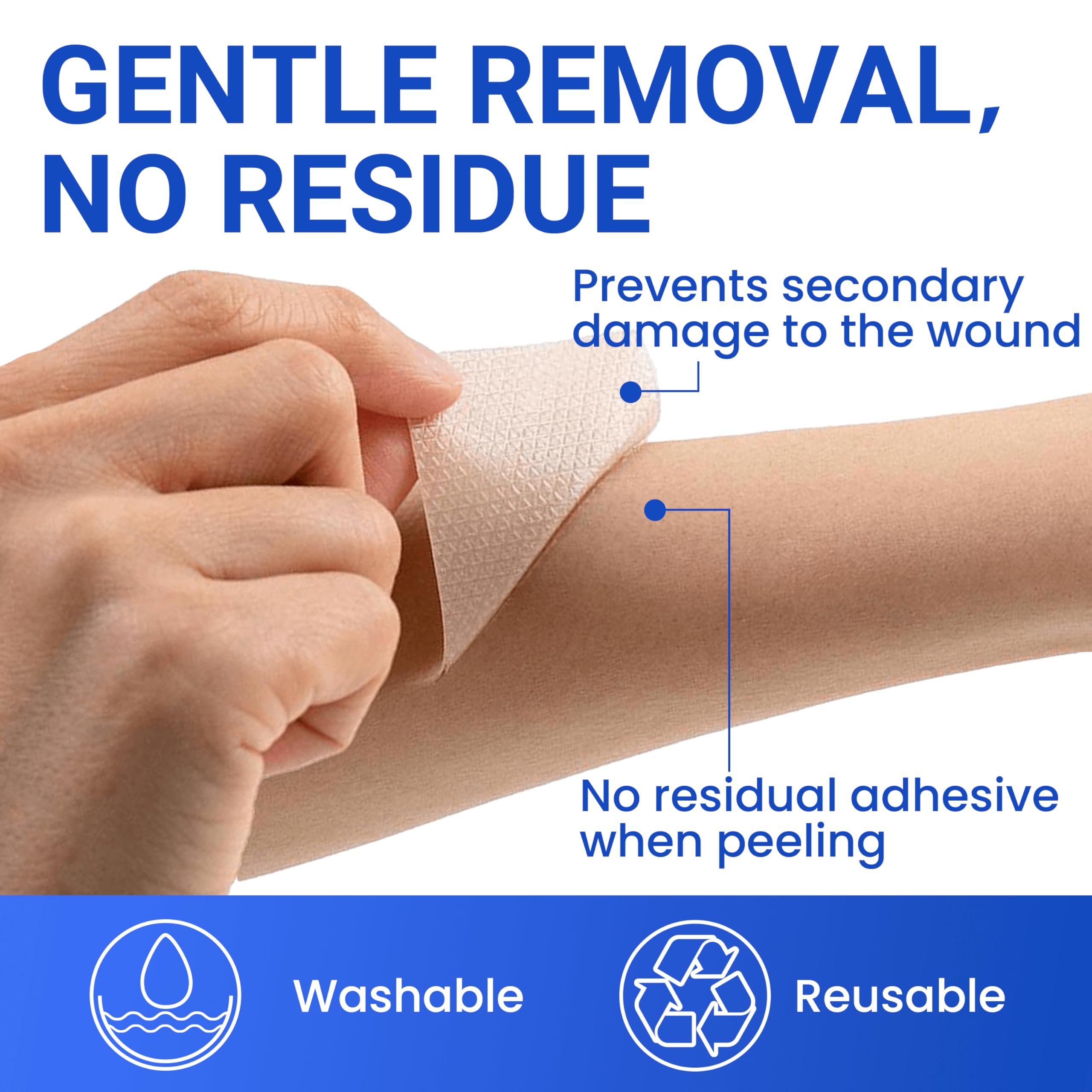 Bioemmalab Silicone Scar Sheets - Medical Grade Tape Roll (1.6" x 150") for Post-Surgical, Acne & Keloid Scars