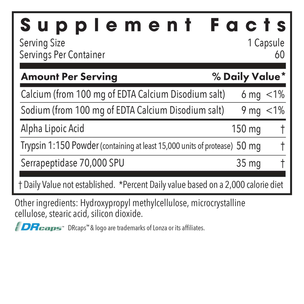 Allergy Research Group Biofilm Neutralizer – Biofilm Defense, EDTA, Serrapeptase, Vegetarian Capsules (60 Count)