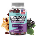 Biolore Sea Moss Gummies with Elderberry - Vegan Gummies for All Ages (60pcs)