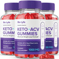 Biolyfe Keto + Gummies | ACV Keto Supplement Gummies – Maximum Strength (3 Pack) | All Natural Formula