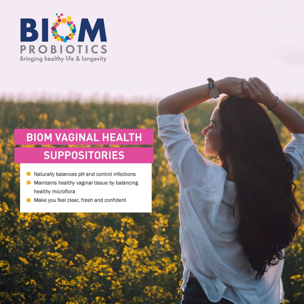 Biom Vaginal Probiotic Suppositories – Balance, pH & Odor Control | Biom Probiotics
