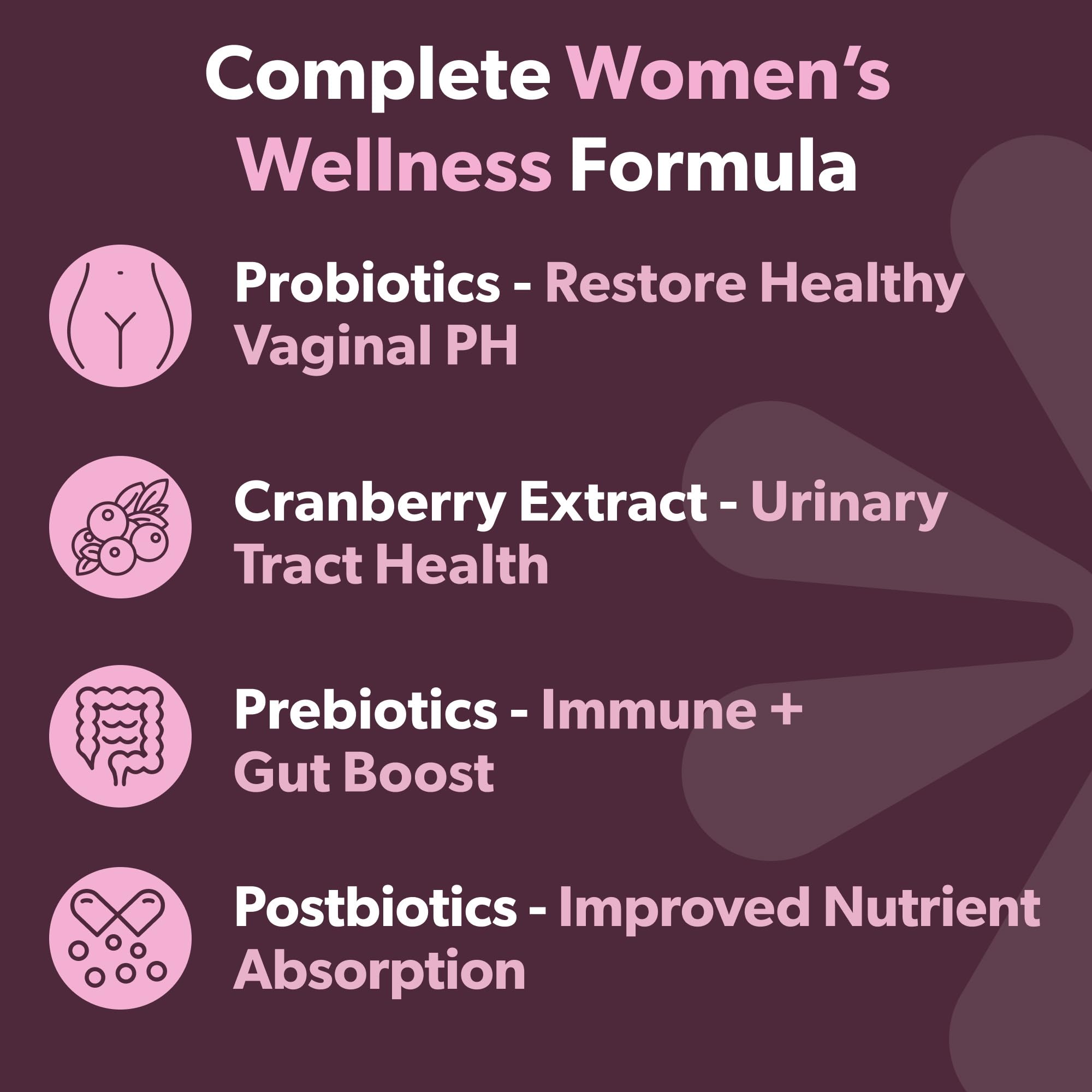 BIOMA Feminine Health Synbiotic – Probiotic Support for Vaginal pH, Urinary & Digestive Wellness (3-Pack, 180 Capsules)