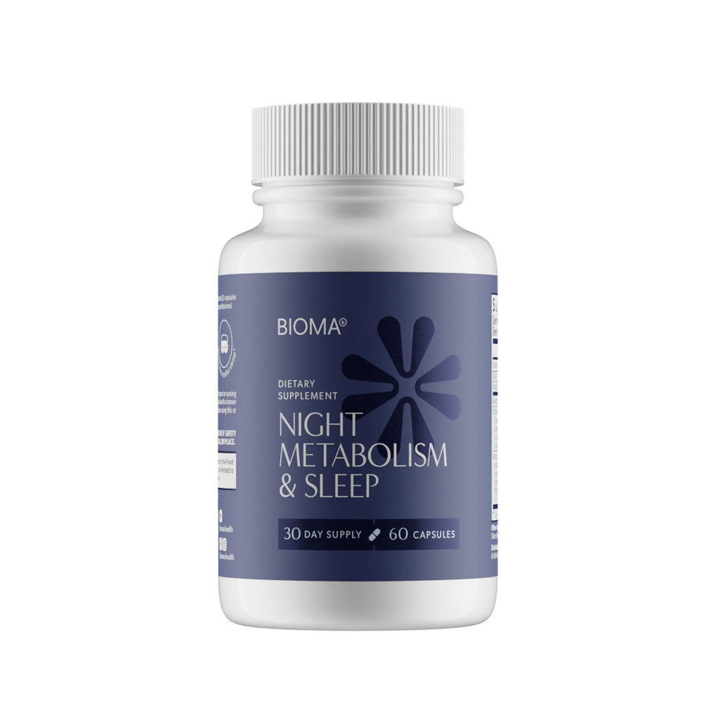 BIOMA Night Metabolism & Sleep – Supports Metabolism, Sleep & Digestive Health | 60 Capsules