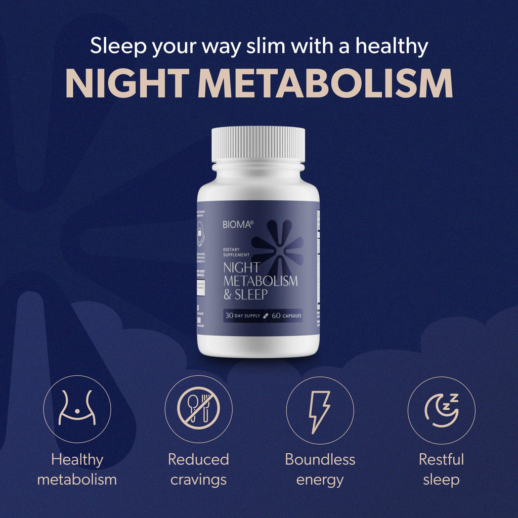 BIOMA Night Metabolism & Sleep – Sleep Support & Metabolism Boost, 3 Pack