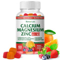 BionerLab Calcium Magnesium Zinc Gummies – Vitamin D3 & K2, High Potency